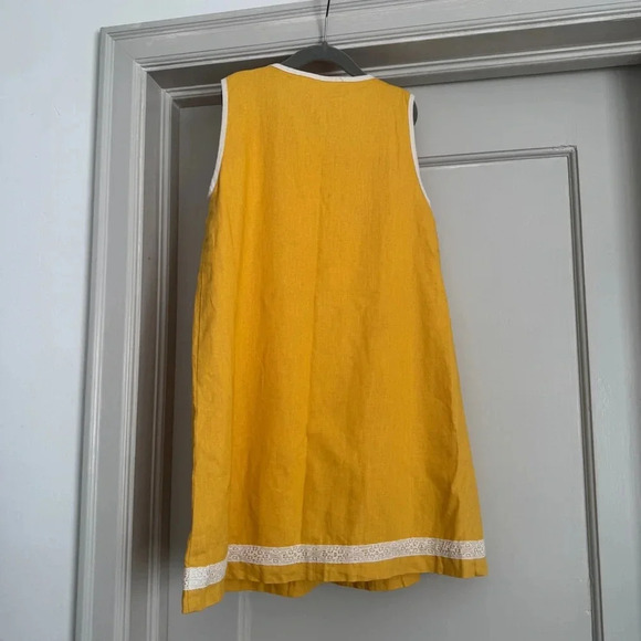 Girl’s Wild Flowers Laverne yellow dress size 10 - Picture 7 of 8